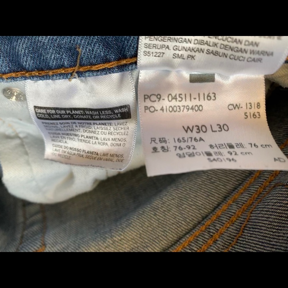 Slim Stretch 30x30 Levi’s Jeans